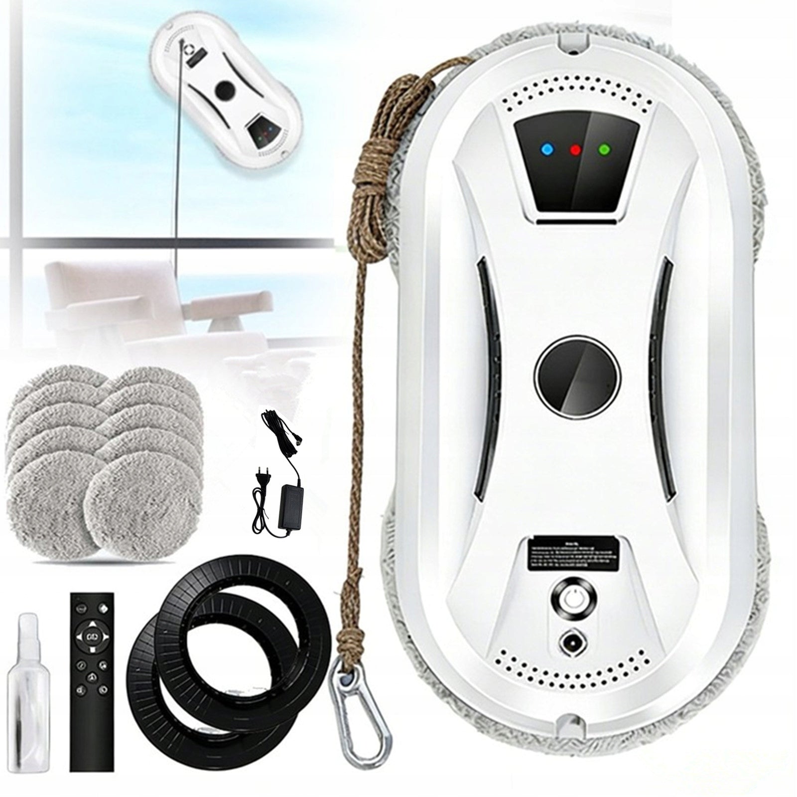 INTELLIGENT ROBOT WINDOW CLEANER MIRROR SET AUTOMATIC WASHER