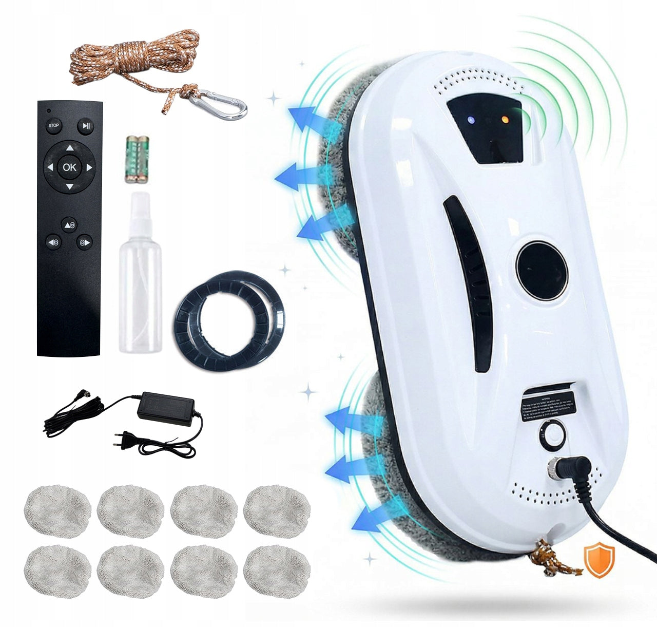 INTELLIGENT ROBOT WINDOW CLEANING KIT AUTOMATIC WASHER Dominant color white