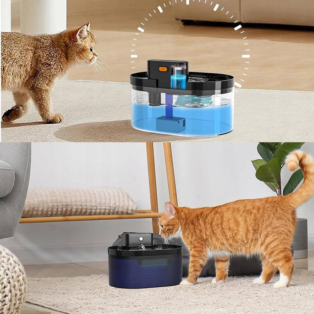 INTELLIGENT WATER DISPENSER FOR ANIMALS 2 2L 4 LAYER FILTRATION Brand Rojeco