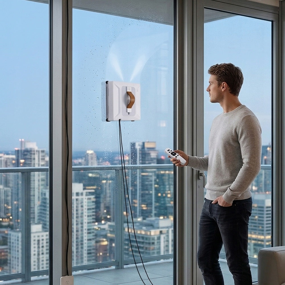 INTELLIGENT WINDOW CLEANING ROBOT AUTOMATIC 72W 6000PA STRONG POWER+PILOT Brand no brand