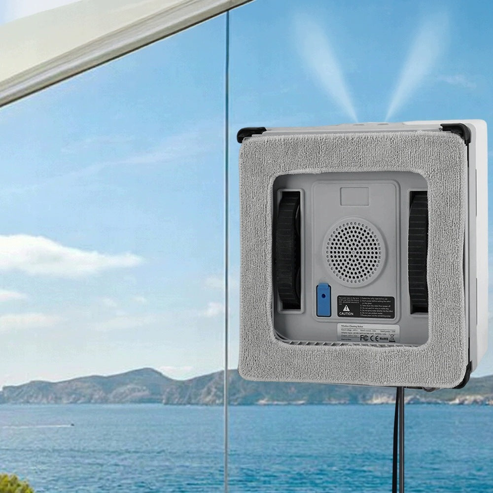 INTELLIGENT WINDOW CLEANING ROBOT AUTOMATIC 72W 6000PA STRONG POWER+PILOT Dominant color white