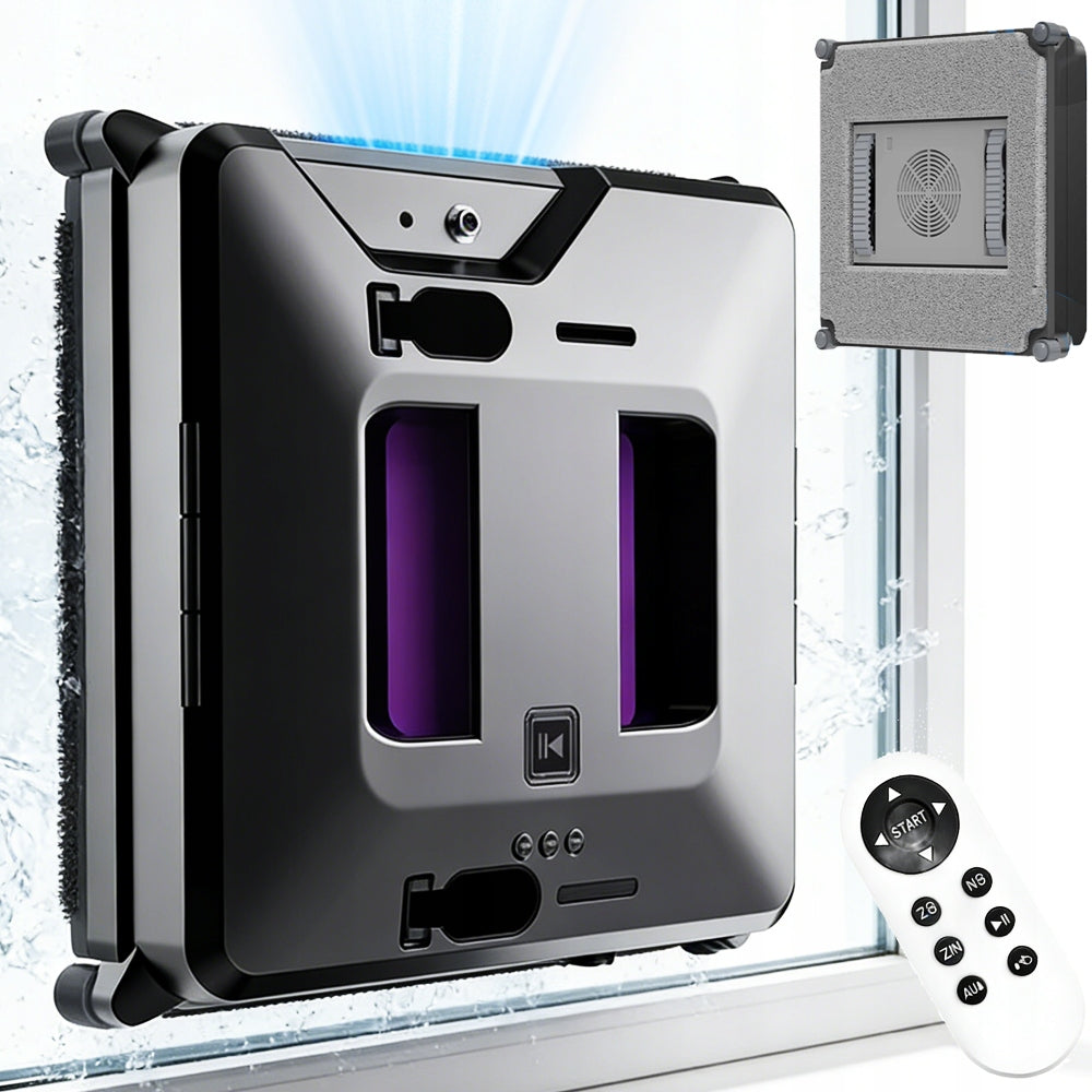 INTELLIGENT WINDOW CLEANING ROBOT AUTOMATIC SYSTEM 72W DOUBLE TANK