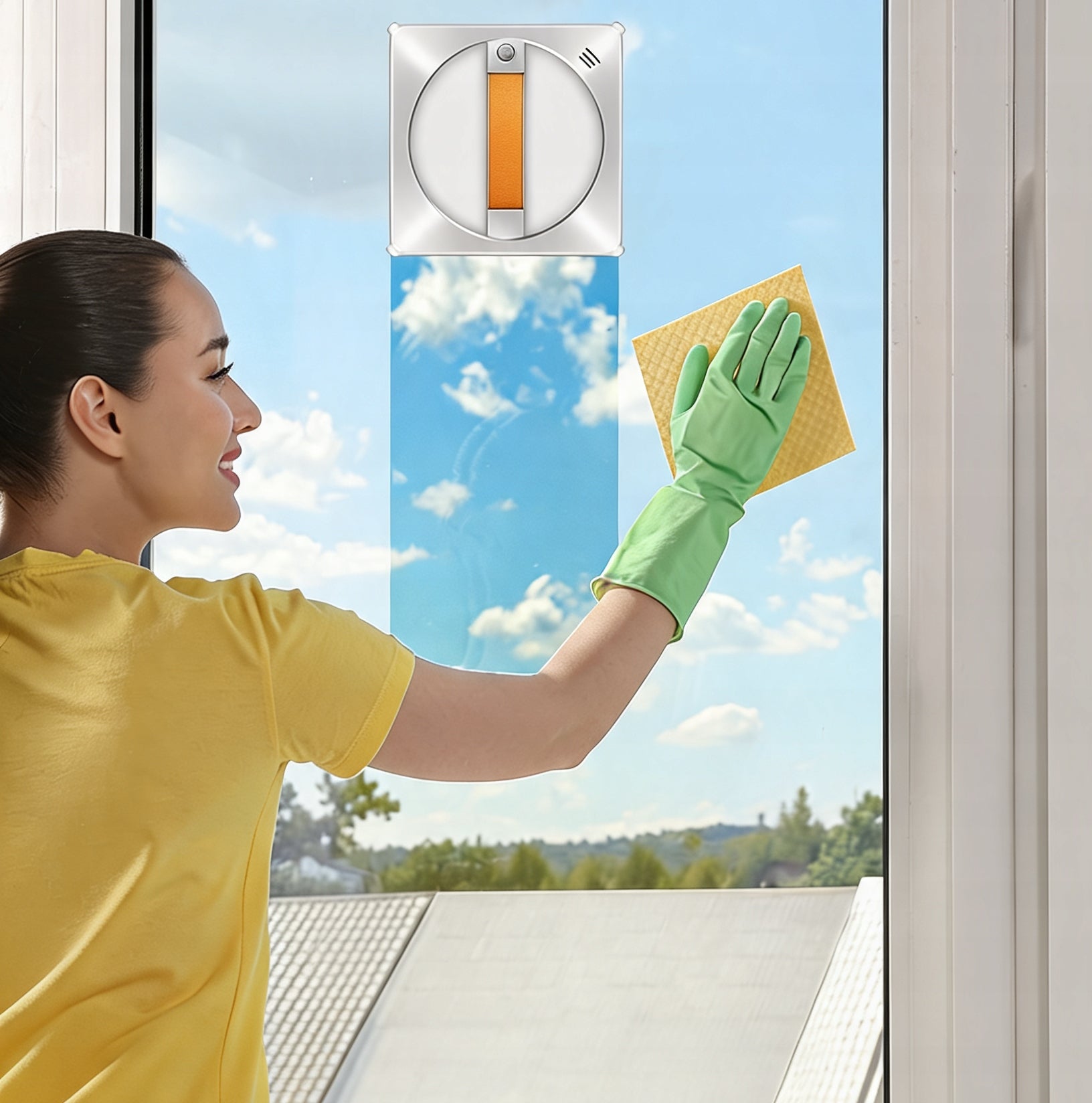 INTELLIGENT WINDOW CLEANING ROBOT LIECTROUX YW710 WITH FALL PROTECTION Brand Liectroux