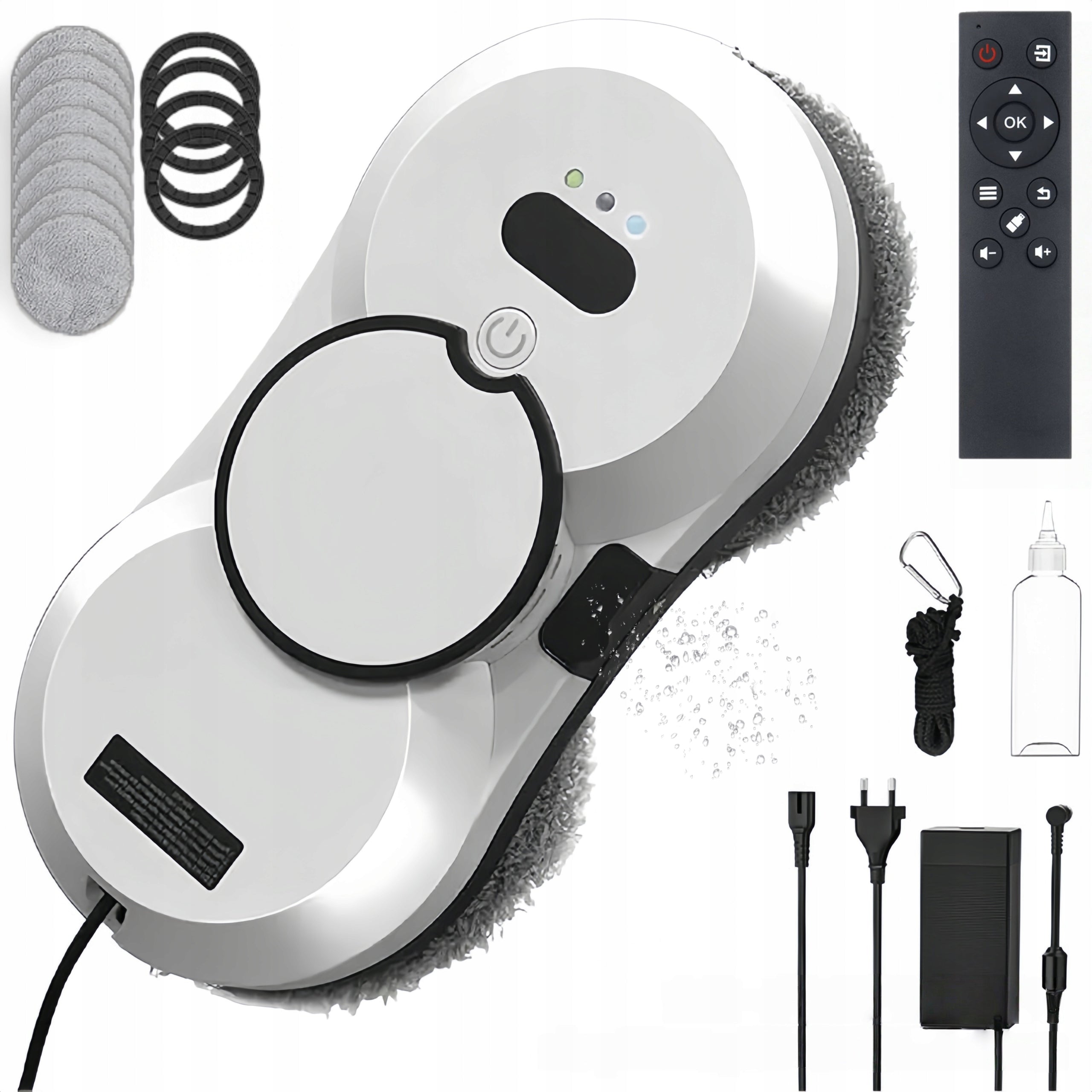 INTELLIGENT WINDOW CLEANING ROBOT SET AUTOMATIC WASHER+10 MOPS