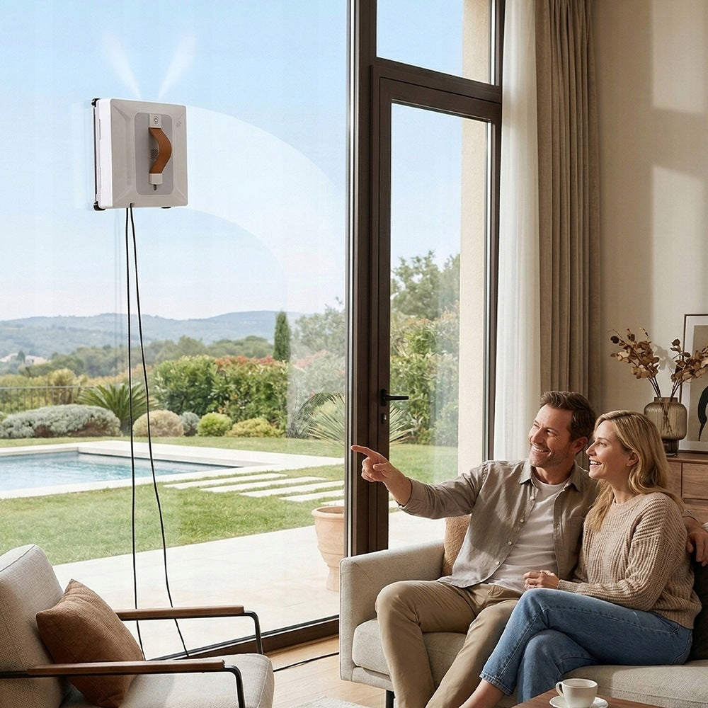 INTELLIGENT WINDOW CLEANING ROBOT WASHER WITH POWERFUL SUCTION 6000PA REMOTE CONTROL Brand Bedee