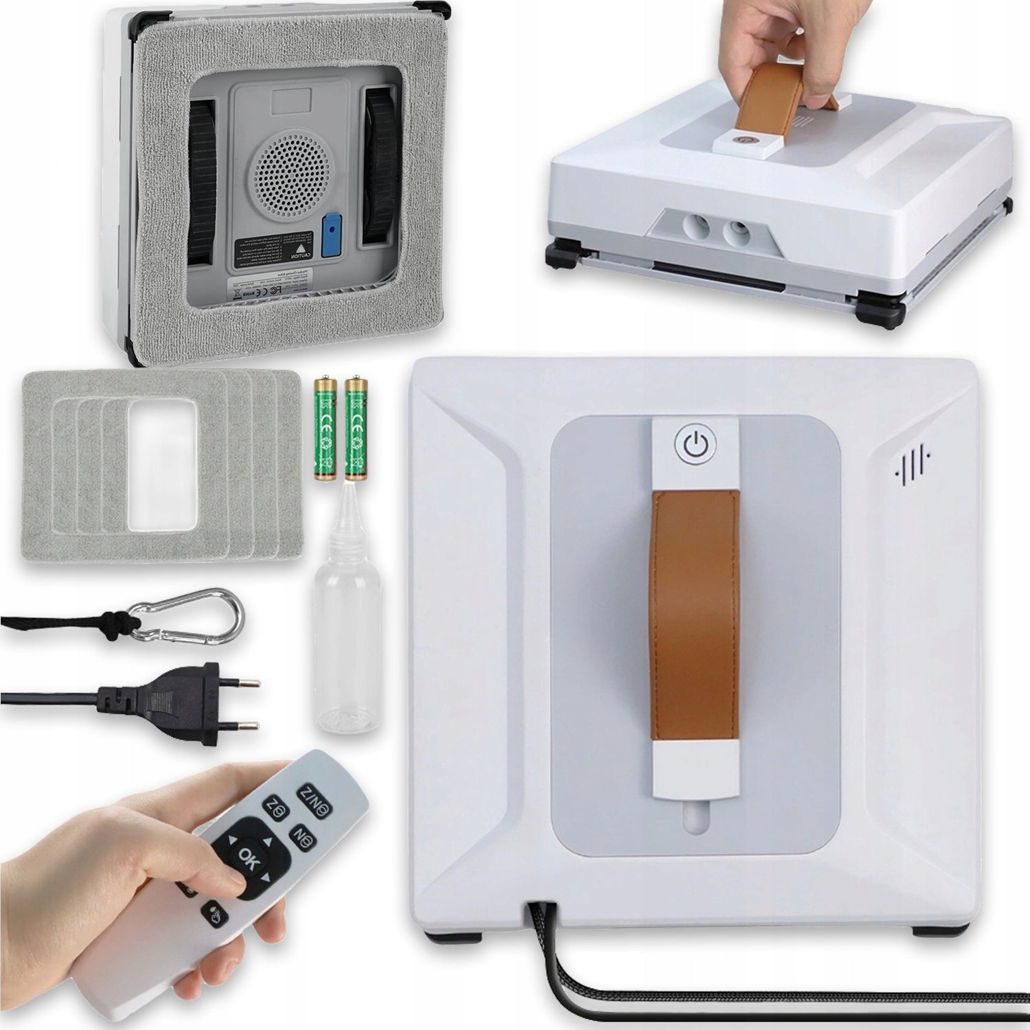 INTELLIGENT WINDOW CLEANING ROBOT WASHER WITH POWERFUL SUCTION 6000PA REMOTE CONTROL