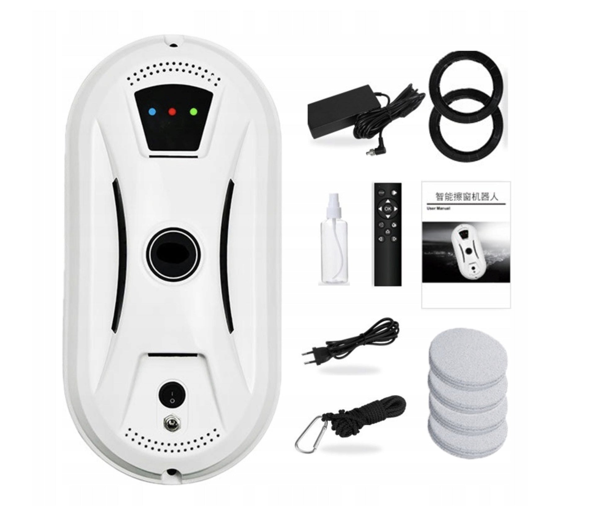 INTELLIGENT WINDOW CLEANING ROBOT WITH AI Power 90 W