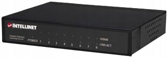 INTELLINET NETWORK SOLUTIONS Ethernet Gigabit Desktop 530347 Switch (8