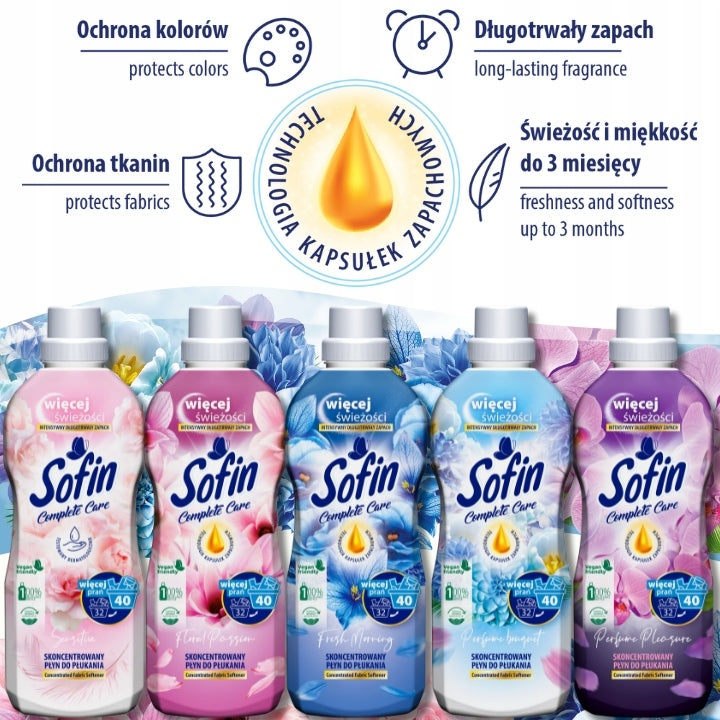 INTENSIVE Fabric Rinse Liquid Set MIX 6x800 Ml LASTING Fragrance Packaging status original