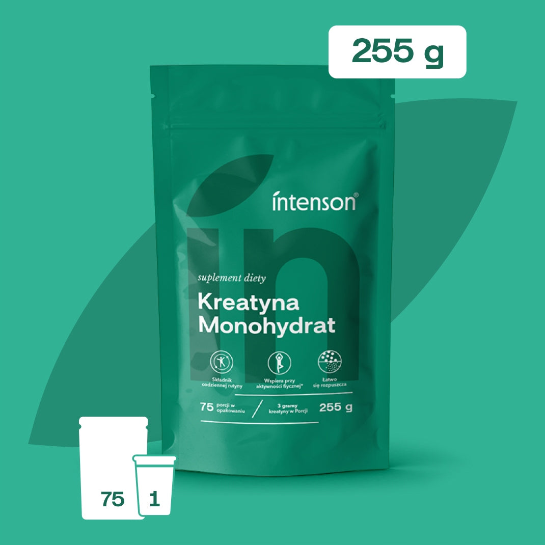 INTENSON Green blend GREEN SUPERFOODS 300g + CREATINE monohydrate 255g Brand Intenson