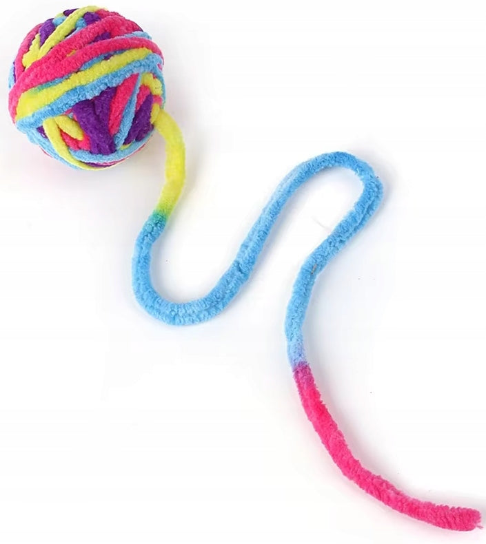INTERACTIVE BALL TOY WITH CAT BELL BALL STRING MULTICOLOR Brand no brand