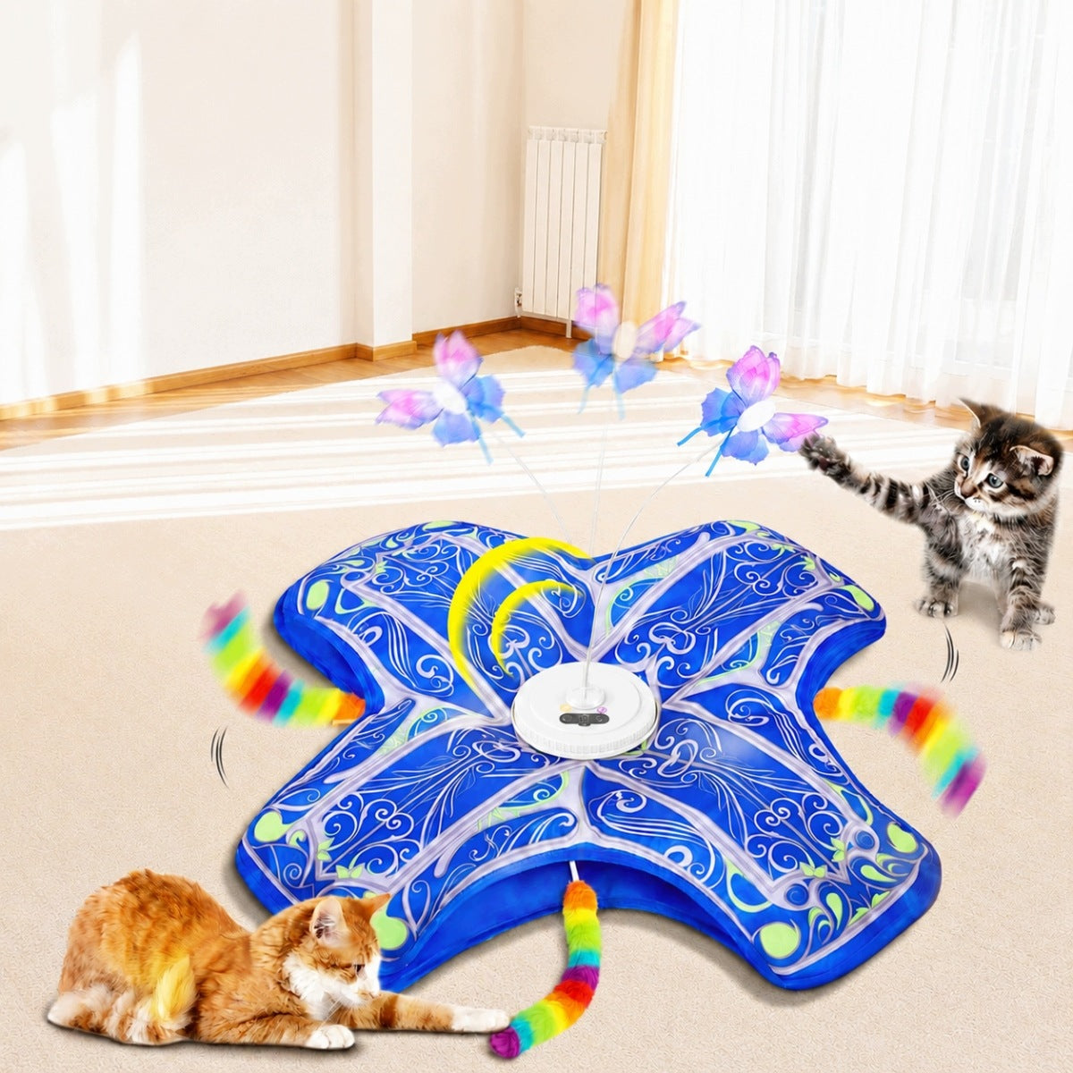 INTERACTIVE CAT MAT AUTOMATIC ELECTRIC USB CAT TOY Packaging status original