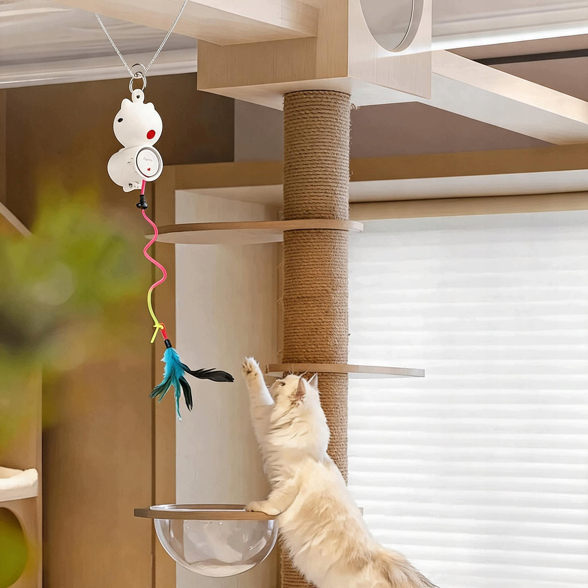 INTERACTIVE CAT TOY ATTACHED TO DOOR FRAMES AND WINDOW FRAMES Packaging status original