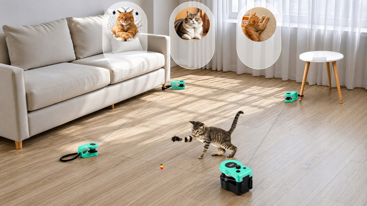 INTERACTIVE CAT TOY AUTOMATIC ELECTRIC RUNNING TREADMILL Packaging status original