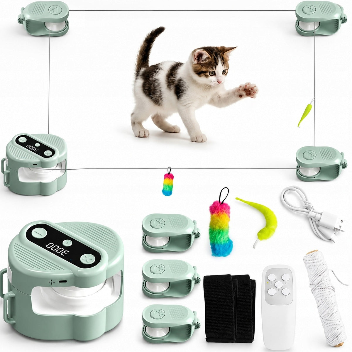 INTERACTIVE CAT TOY AUTOMATIC ELECTRIC RUNNING TREADMILL