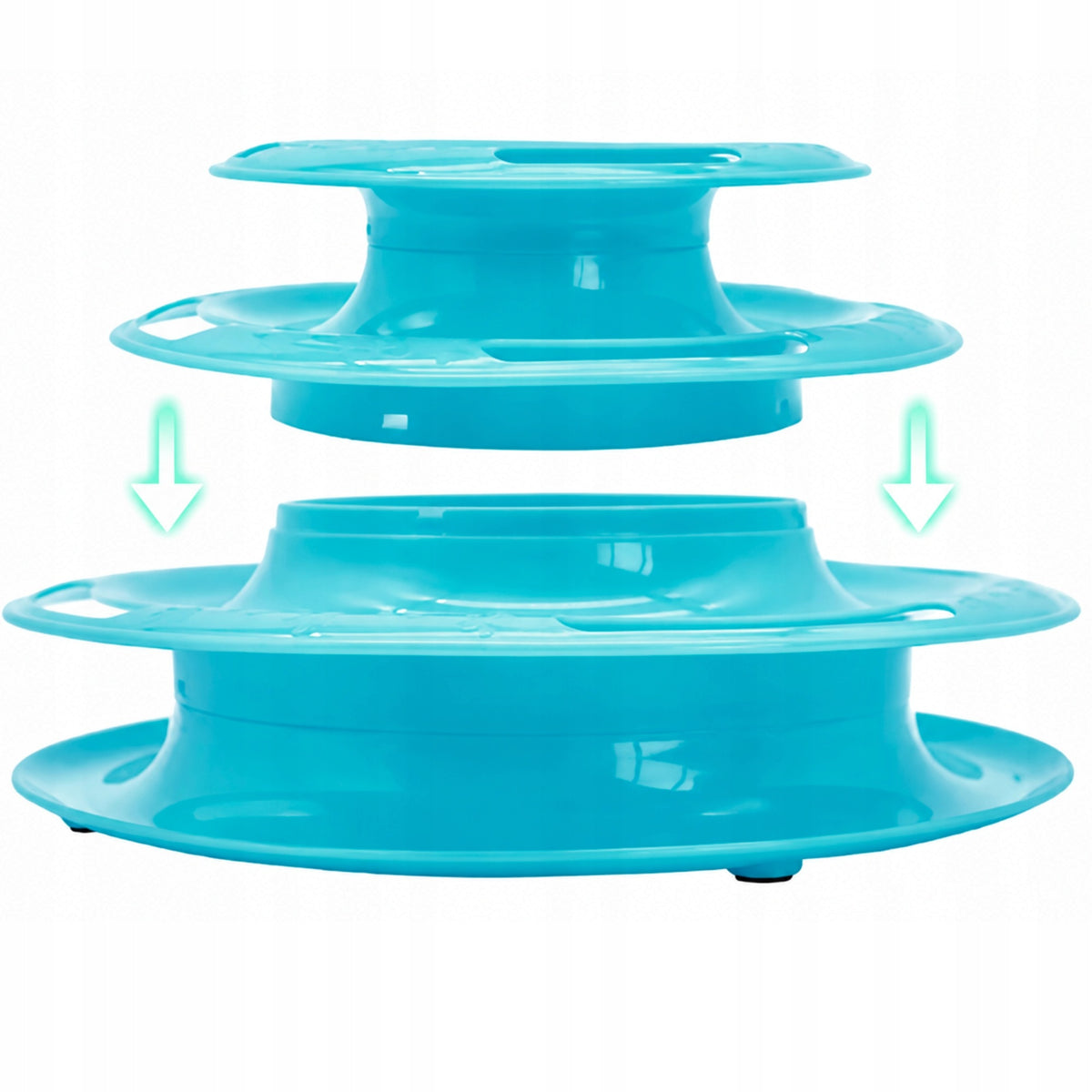 INTERACTIVE CAT TOY TOWER WITH BALLS 3 LEVELS CAROUSEL FUN Brand Verk Group