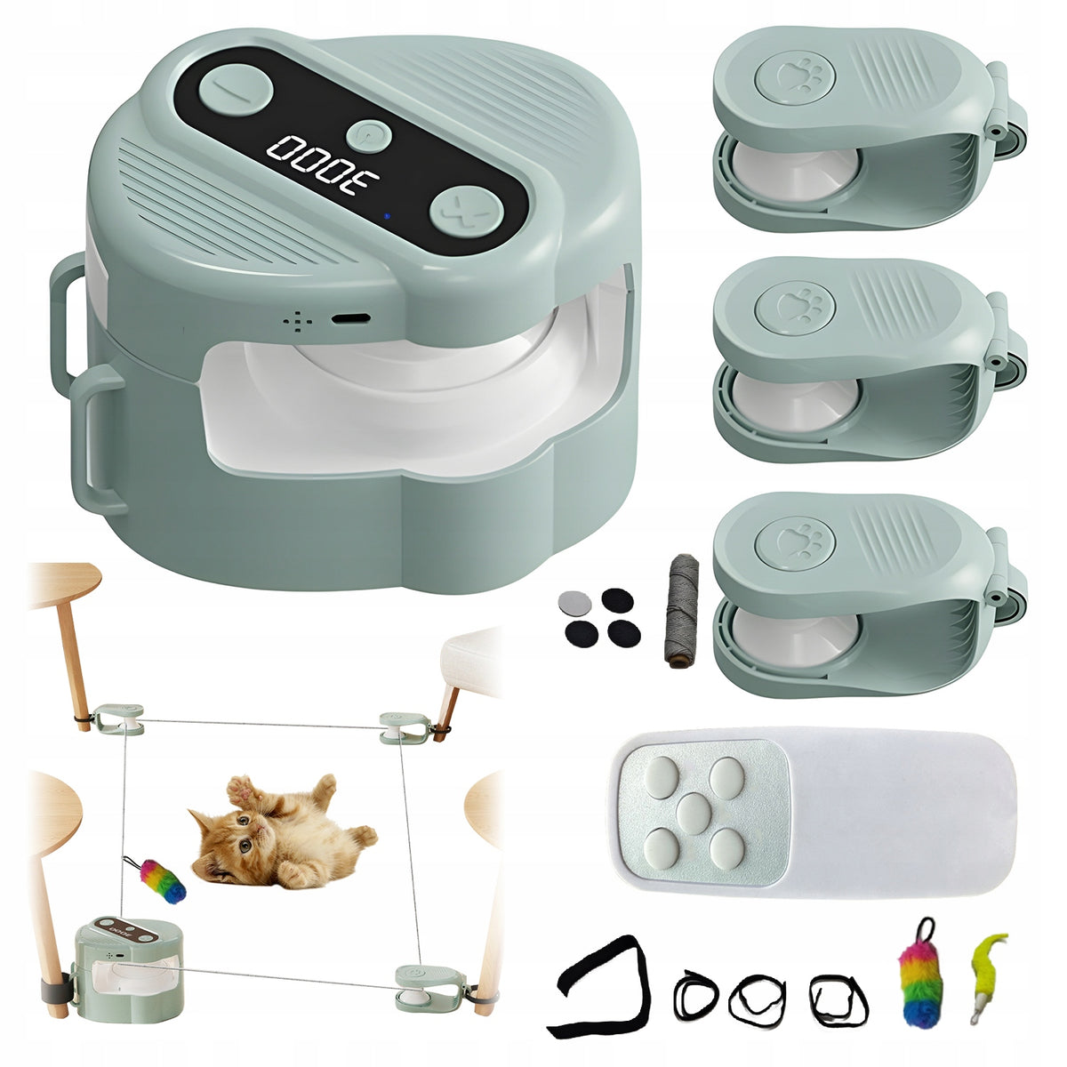 INTERACTIVE CAT TOYS WITH REMOTE AND 7.4V BATTERY