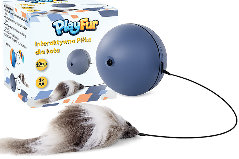 INTERACTIVE ESCAPING DOG CAT BALL TOY FOR INDEPENDENT PLAY Brand PlayFur