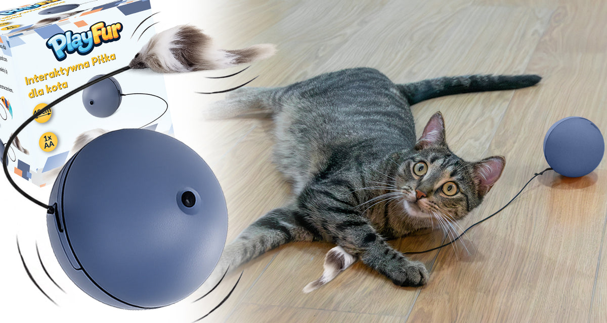 INTERACTIVE ESCAPING DOG CAT BALL TOY FOR INDEPENDENT PLAY Packaging status original