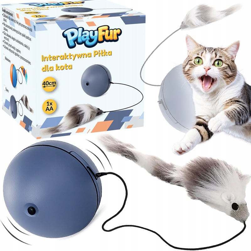 INTERACTIVE ESCAPING DOG CAT BALL TOY FOR INDEPENDENT PLAY