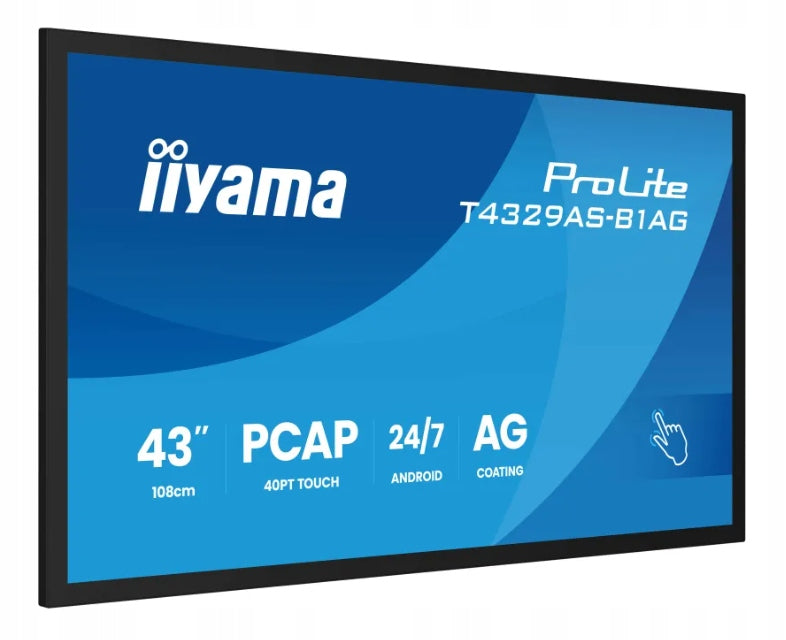 INTERACTIVE MONITOR IIYAMA PROLITE T4329AS-B1AG 43" 4K VA LED USB-C VAT 0% Brand iiyama
