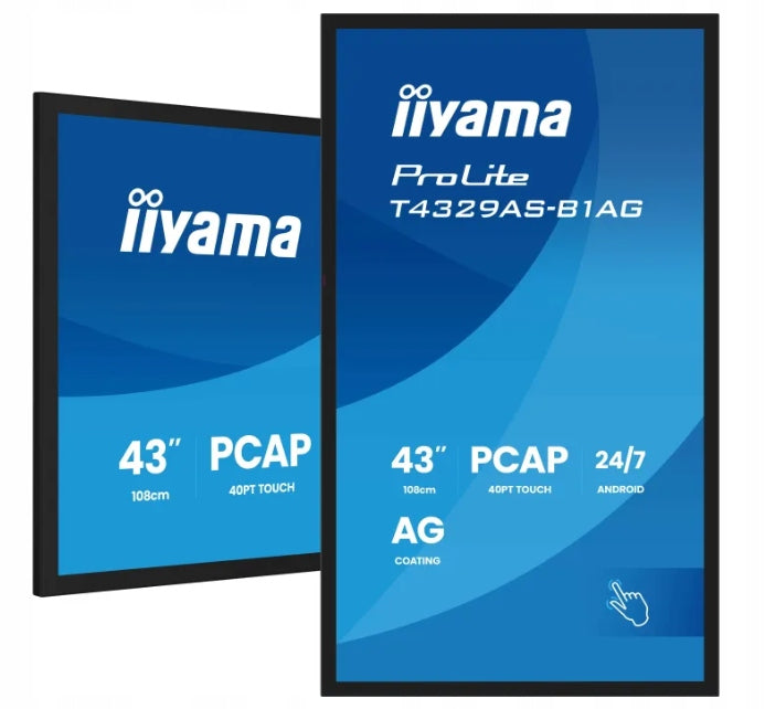 INTERACTIVE MONITOR IIYAMA PROLITE T4329AS-B1AG 43" 4K VA LED USB-C VAT 0%