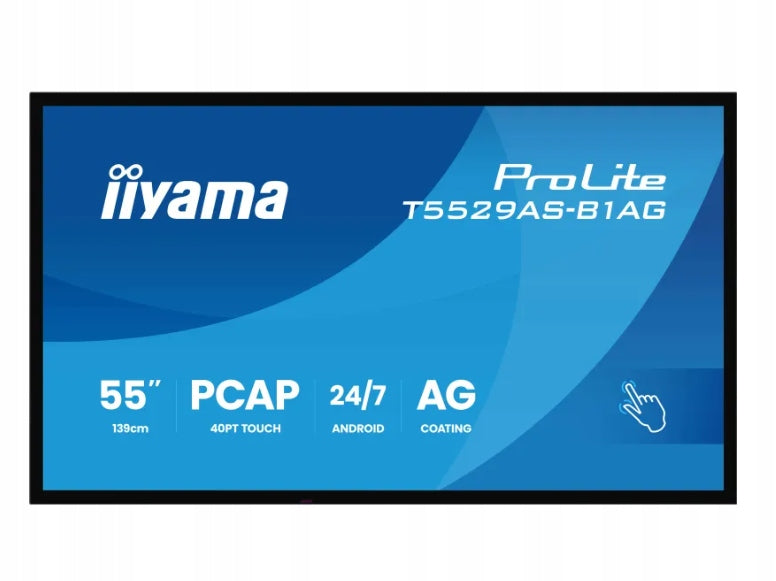 INTERACTIVE MONITOR IIYAMA PROLITE T5529AS-B1AG 55" 4K VA LED USB-C VAT 0% Manufacturer code T5529AS-B1AG
