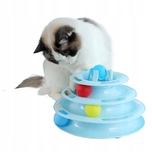 INTERACTIVE TOY CAT TOWER FUN FOR YOUR PET BALL SET