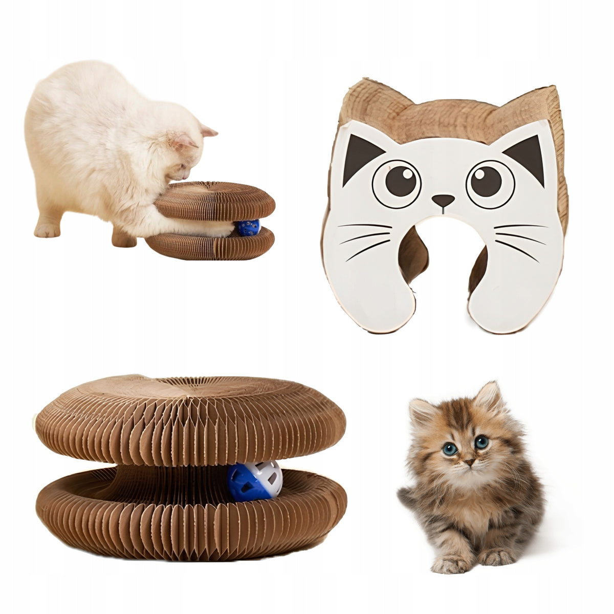 INTERACTIVE TOY FOR CAT MADE OF CORRUGATED CARDBOARD SIEMIEC
