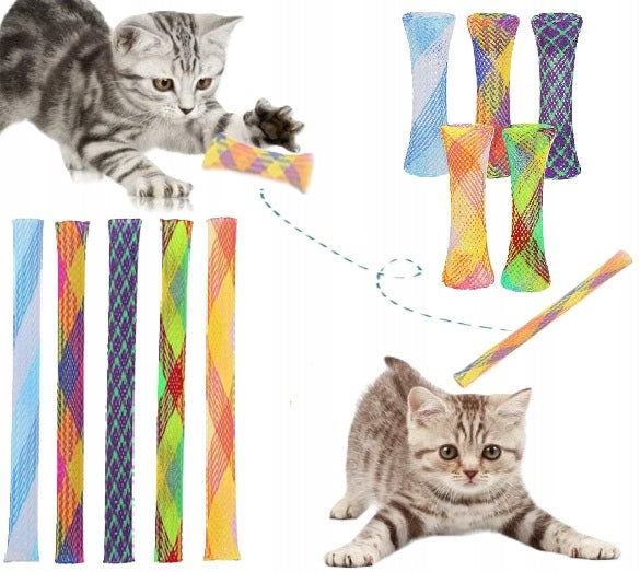 INTERACTIVE TOY FOR CAT SPRINGS TUBE COILED SPRING 5 PIECES
