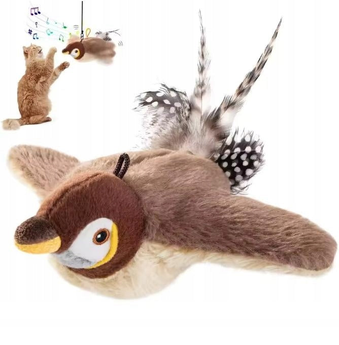 INTERACTIVE USB TOY FLYING BIRD CAT TOY WITH REALISTIC