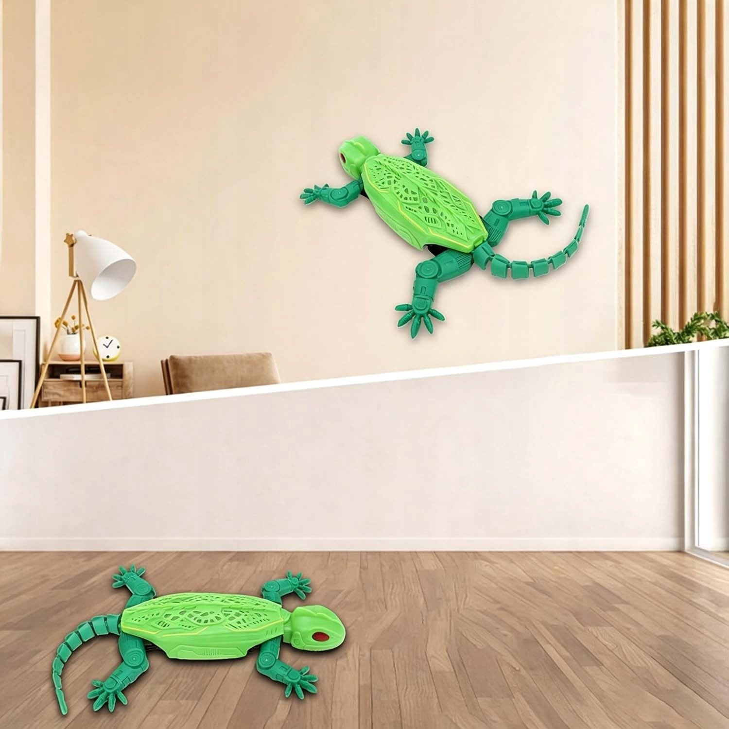 INTERACTIVE WALKING GECKO GREEN PLASTIC REMOTE CONTROLLED 360° ROTATION Manufacturer code 5907998980251