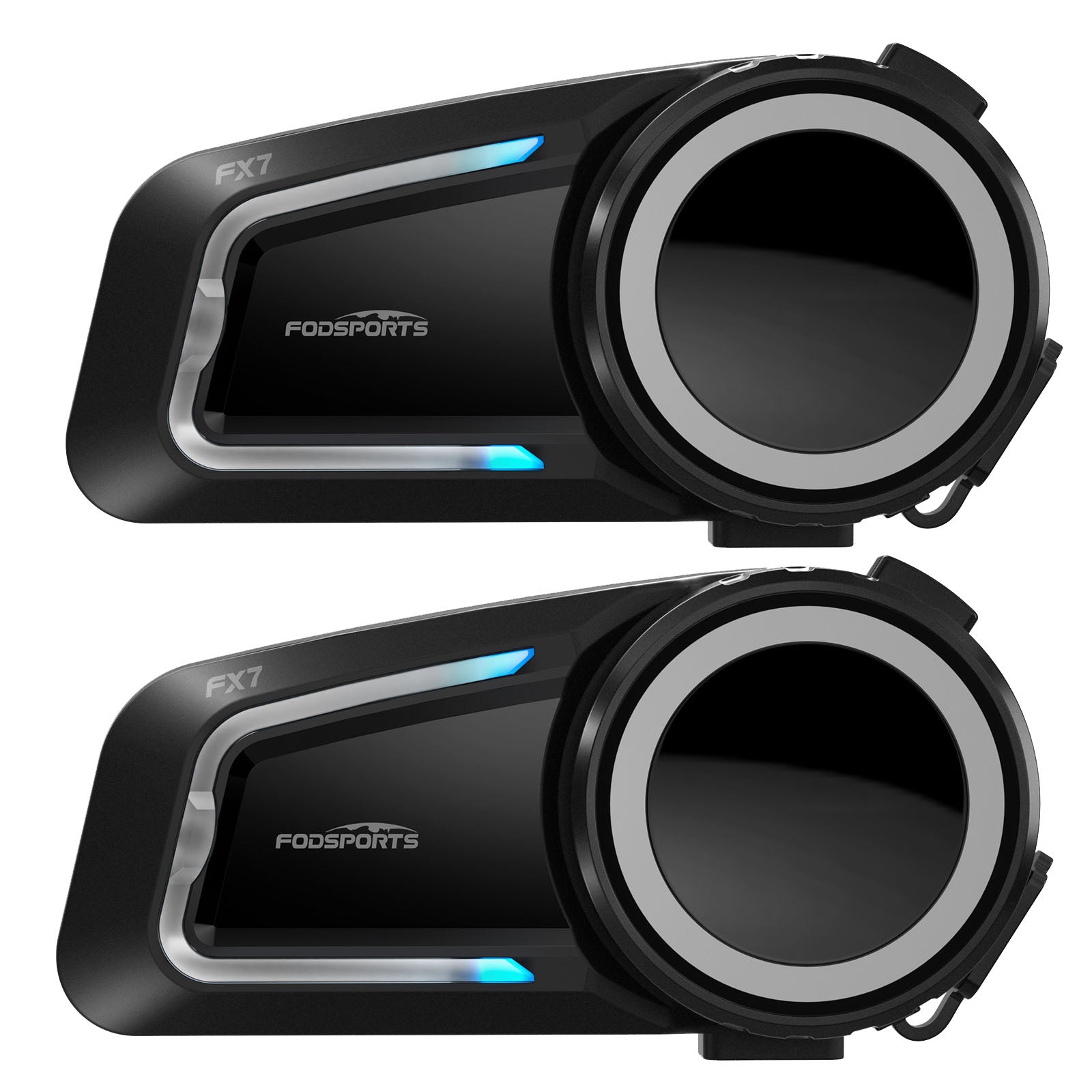 INTERCOM Fodsports FX7 MMESH SYSTEM BT5.4 for 10 MOTORCYCLISTS DUAL CORE+FM