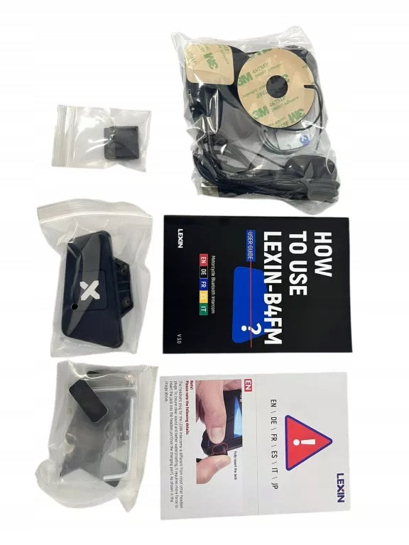 INTERCOM LEXIN B4FM-X MOTORCYCLE | BLUETOOTH 3.0 MICROPHONE AKUM 35H!! Manufacturer's catalog number d12d2