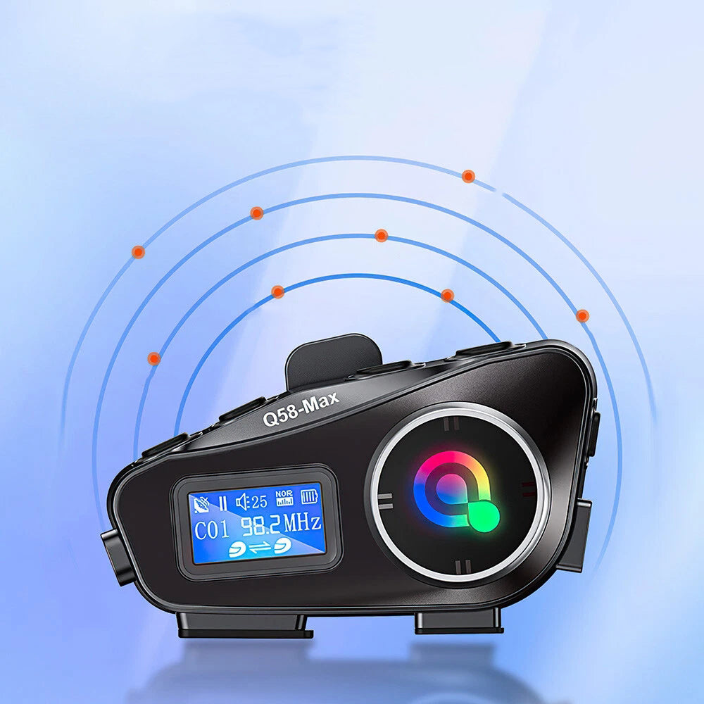 INTERCOM MOTORCYCLE BLUETOOTH CONFERENCE 5.3 FOR HELMET SET Q58 MAX Manufacturer no brand