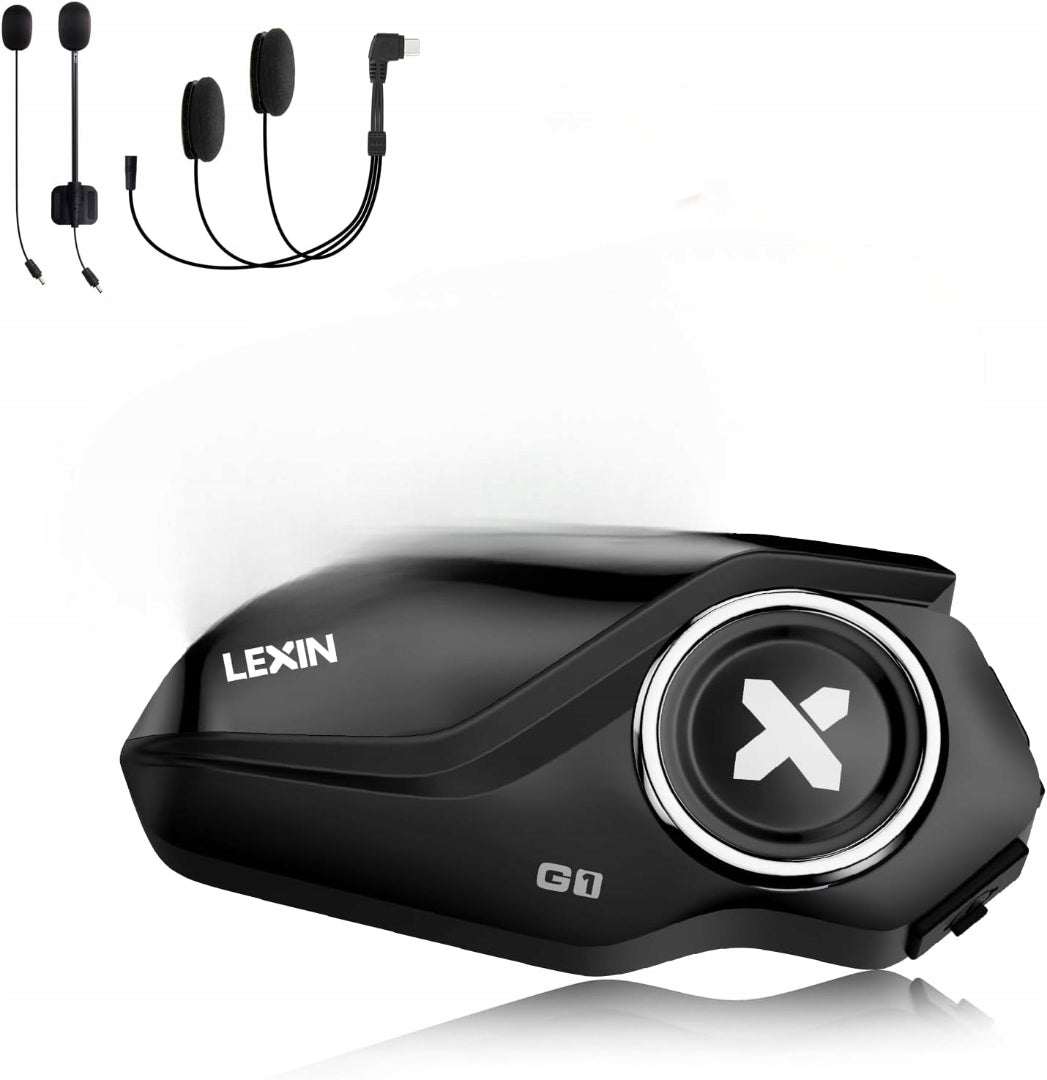 INTERCOM MOTORCYCLE RADIO MICROPHONE BLUETOOTH LEXIN G1 SET