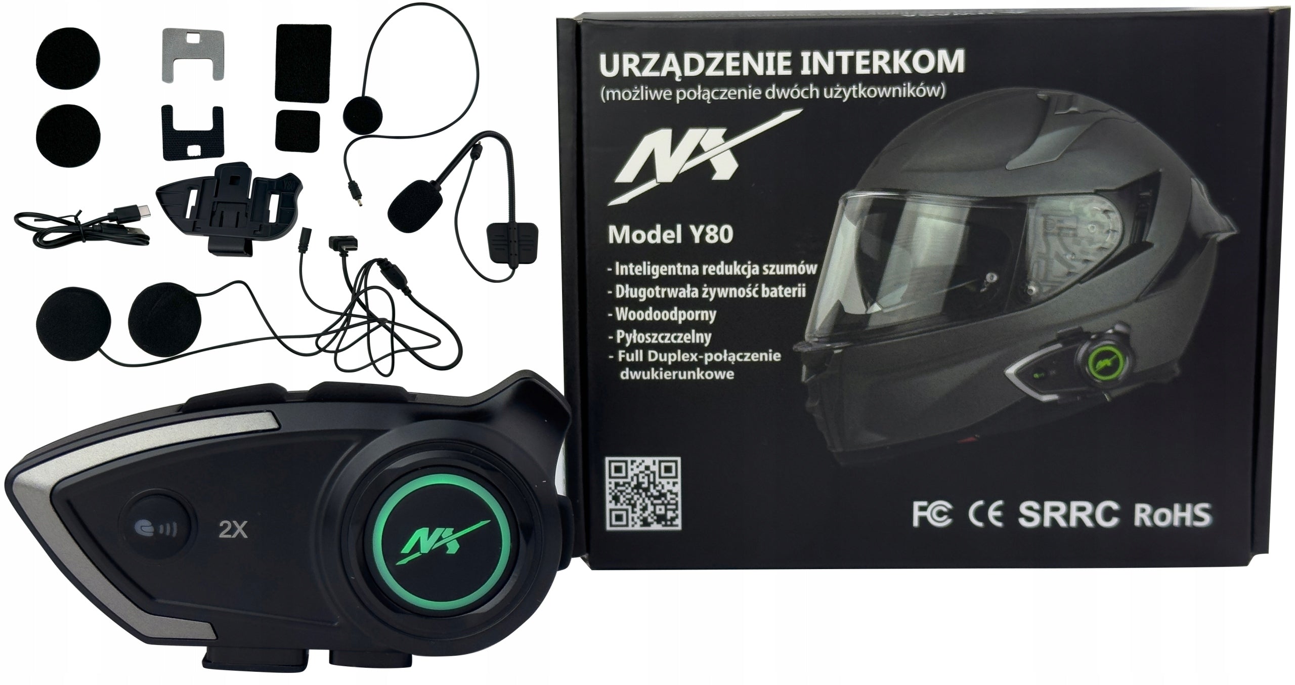 INTERCOM NX MOTORCYCLE HELMET CALL KIT|BLUETOOTH|Polish LEKTOR