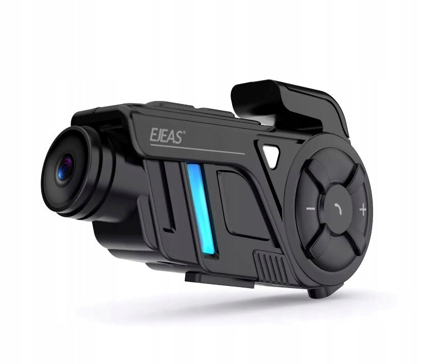 INTERCOM WITH 2K VIDEO RECORDER EJEAS K1 1000m BLUETOOTH WIFI MESH APP