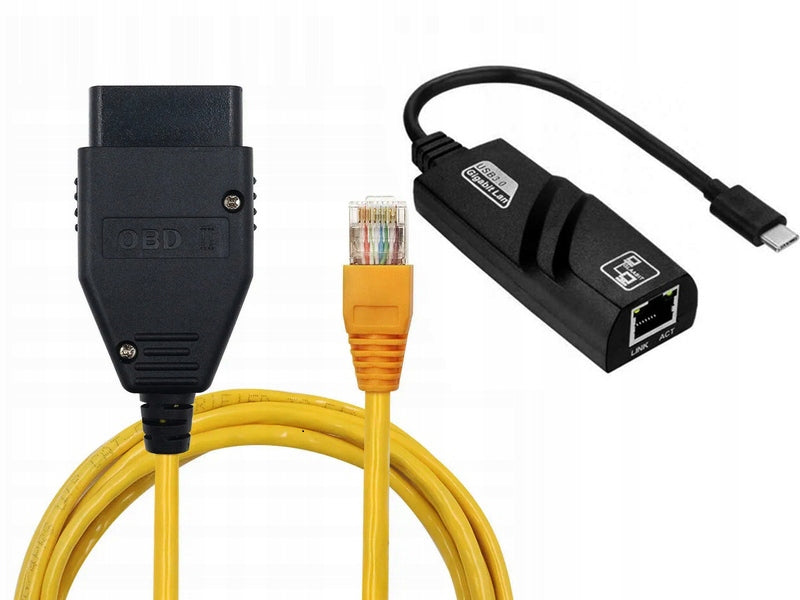 INTERFACE BMW ENET SERIES F G + USB-C ADAPTER BIMMERTOOL ISTA xDelete MHD Manufacturer code VERENETC