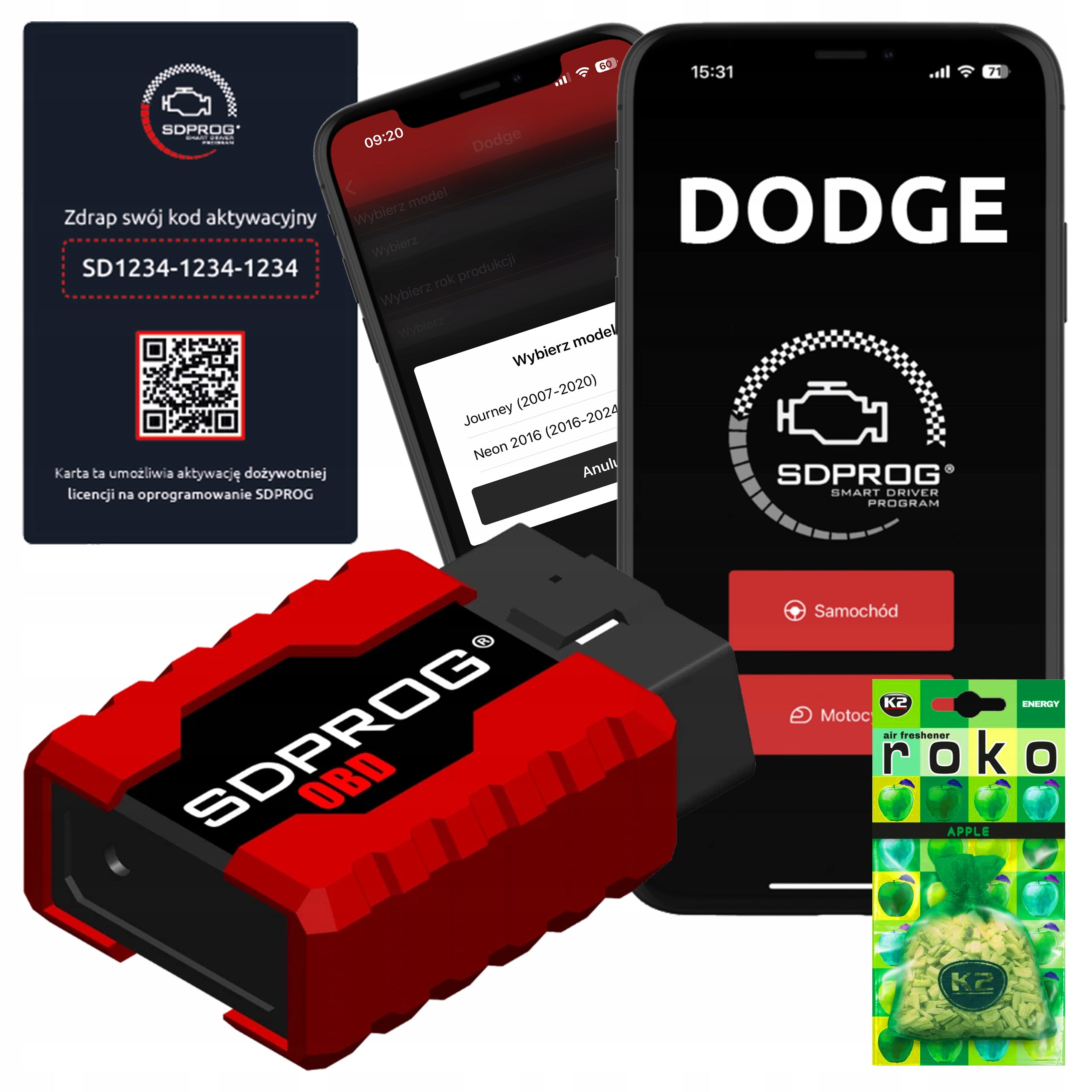 INTERFACE+DIAGNOSTIC PROGRAM SDPROG OBD FOR Dodge Challenger LD 2008–2025