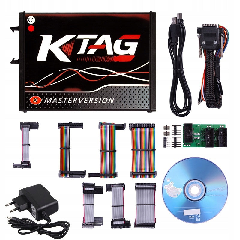 INTERFACE PROGRAMMER KTAG V2.25 ECU 7.020 4 LED CHIP TUNING DPF EGR OFF
