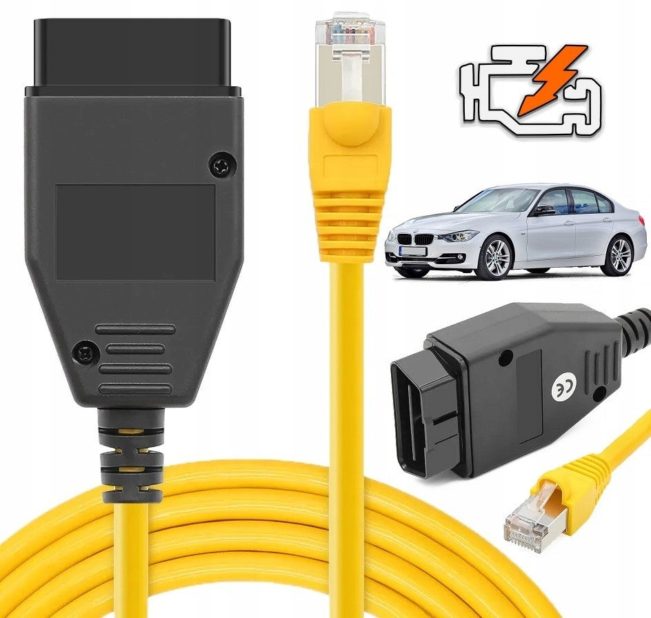 INTERFACE TESTER BMW INPA ENET RJ45 SCANNER E-SYS SERIES F G AND ISTA CABLE