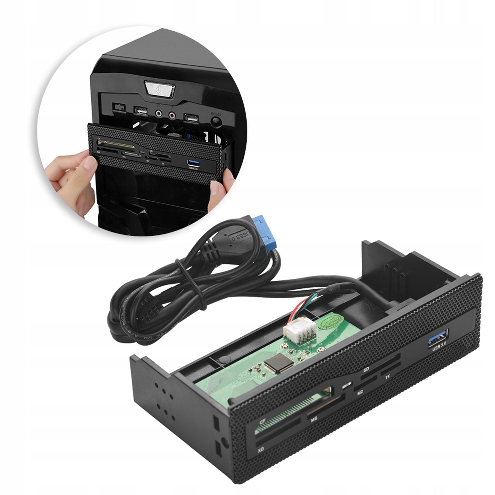 INTERNAL CARD READER PC USB PORT 3.0 M2 SD MS