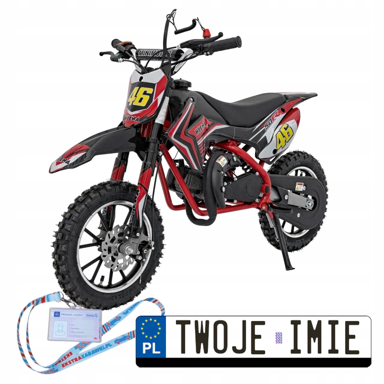 INTERNAL COMBUSTION MOTORCYCLE RENEGADE 50R 49CC UP TO 70 KG 40KM/H PUMPED WHEELS KEY