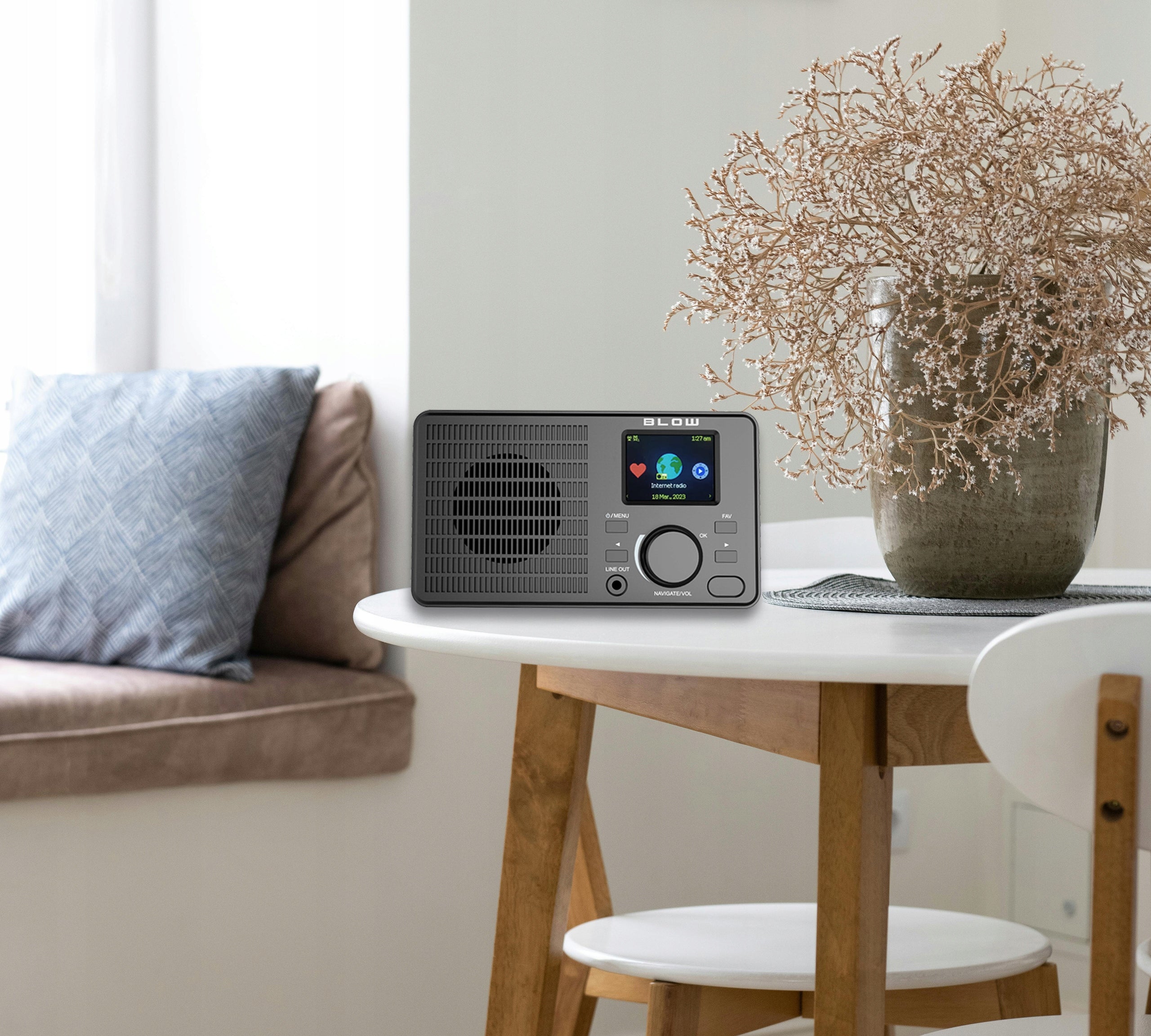 INTERNET RADIO KITCHEN NETWORK FM BLUETOOTH WIFI LCD RDS ALARM CLOCK Manufacturer code 77-590#