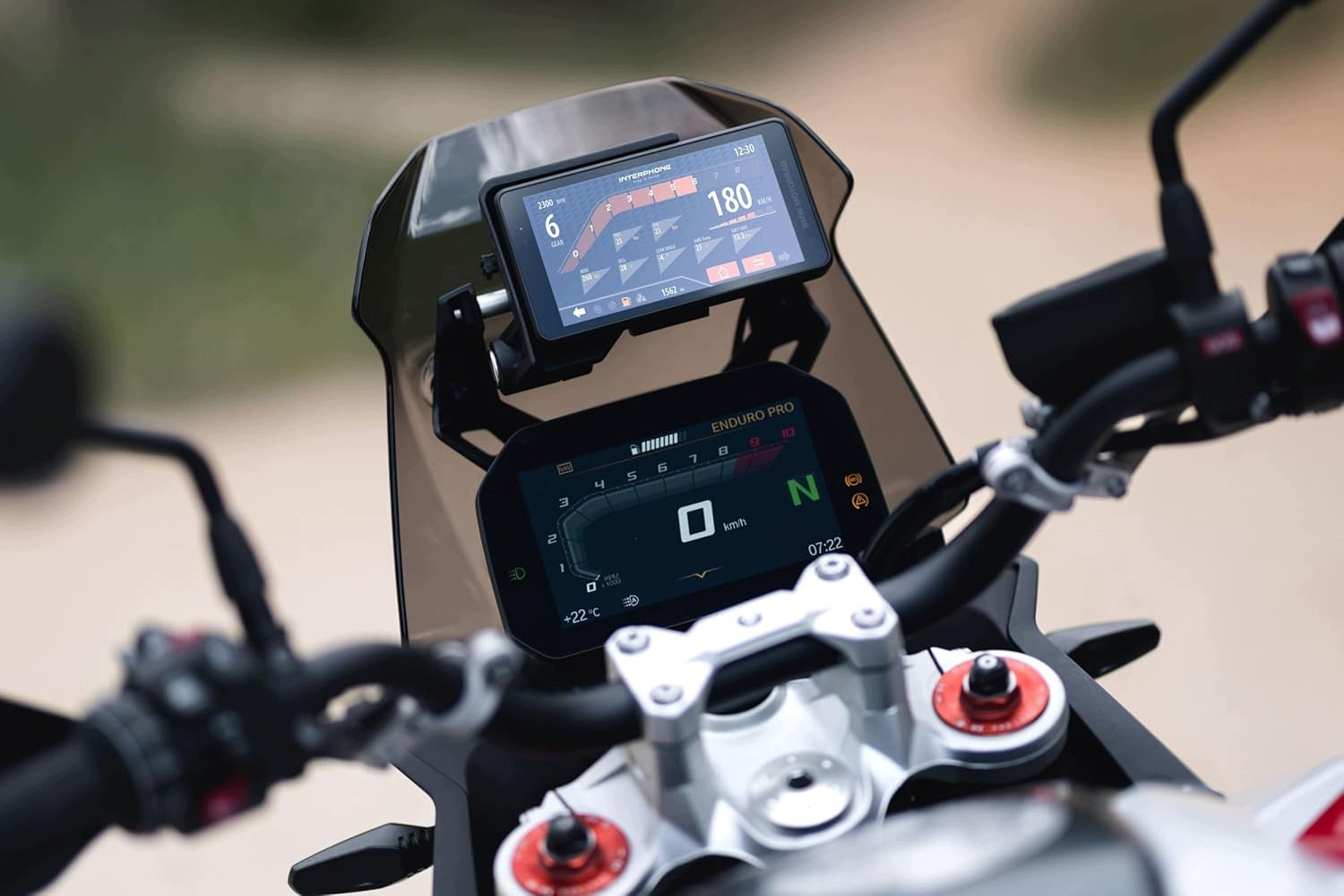 INTERPHONE SYNC55B Wi-Fi and Bluetooth Smart Motorcycle Screen for BMW Model SYNC55B