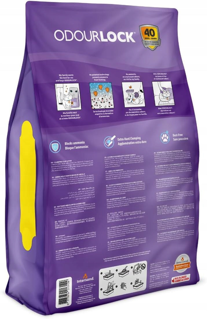INTERSAND CAT LITTER ODOUR LOCK LAVENDER 12KG Packaging status original