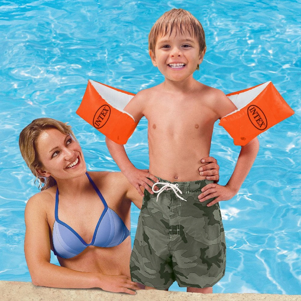 INTEX CHILDREN'S SWIMMING SLEEVES ORANGE 23 x 15 cm Brand Intex