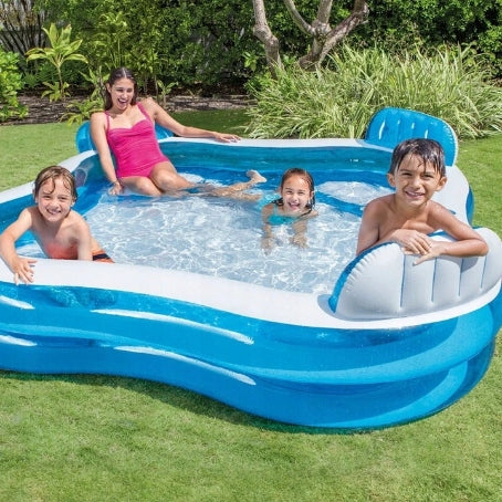 INTEX GARDEN POOL WITH SEATS 4 people LARGE Brand Intex