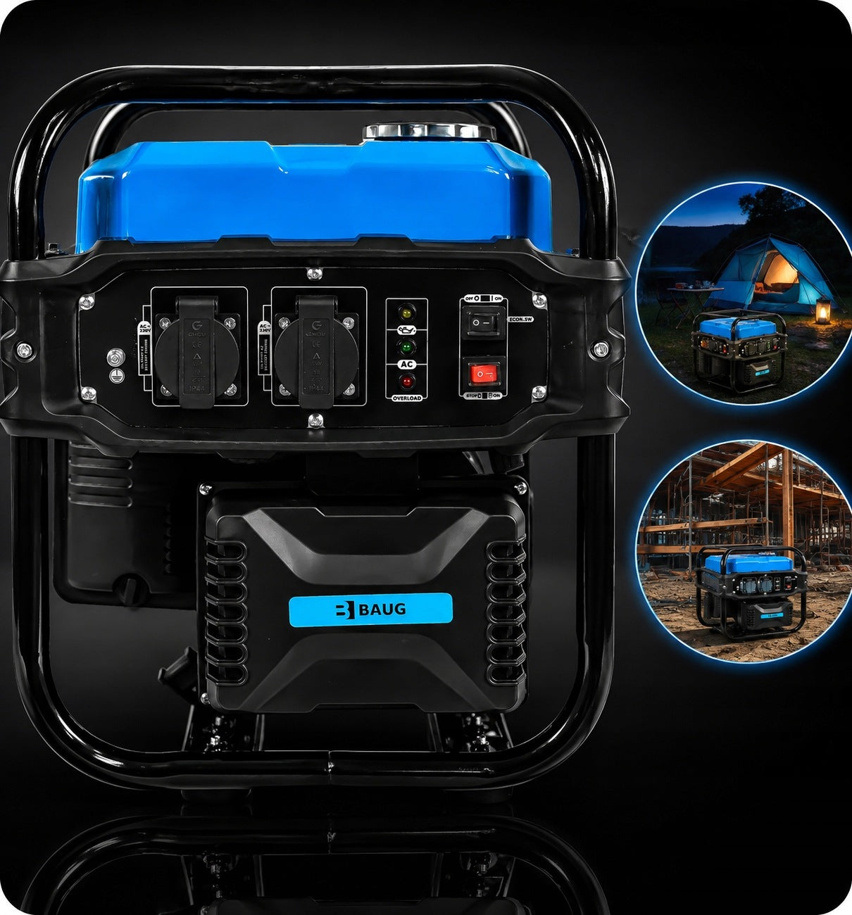INVERTER GENERATOR SET CURRENT GENERATOR 2000W 230V 4-STROKE Manufacturer code B1001